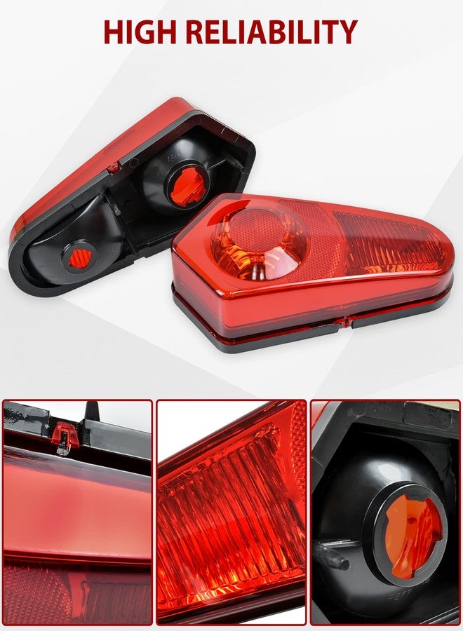 SAUTVS Red Tail Lights Housing for Polaris Sportsman 450 500 800 RZR ACE 2005-2025 Accessories, Rear Brake Stop Lamp Lens Cover Taillight Housings, 2PCS, Replace #2411153 & 2411154 - Image 4